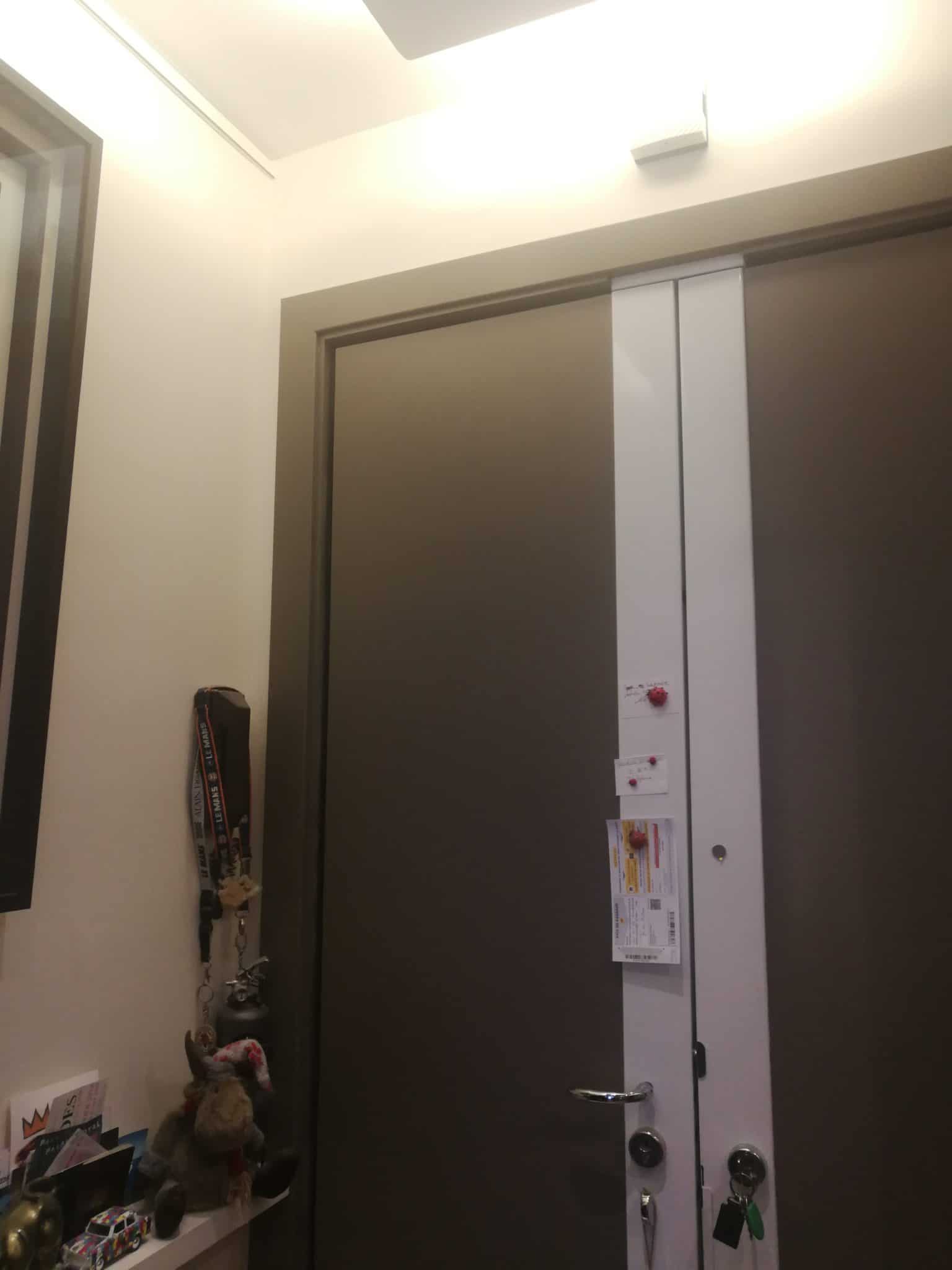 rideau acoustique porte entrée