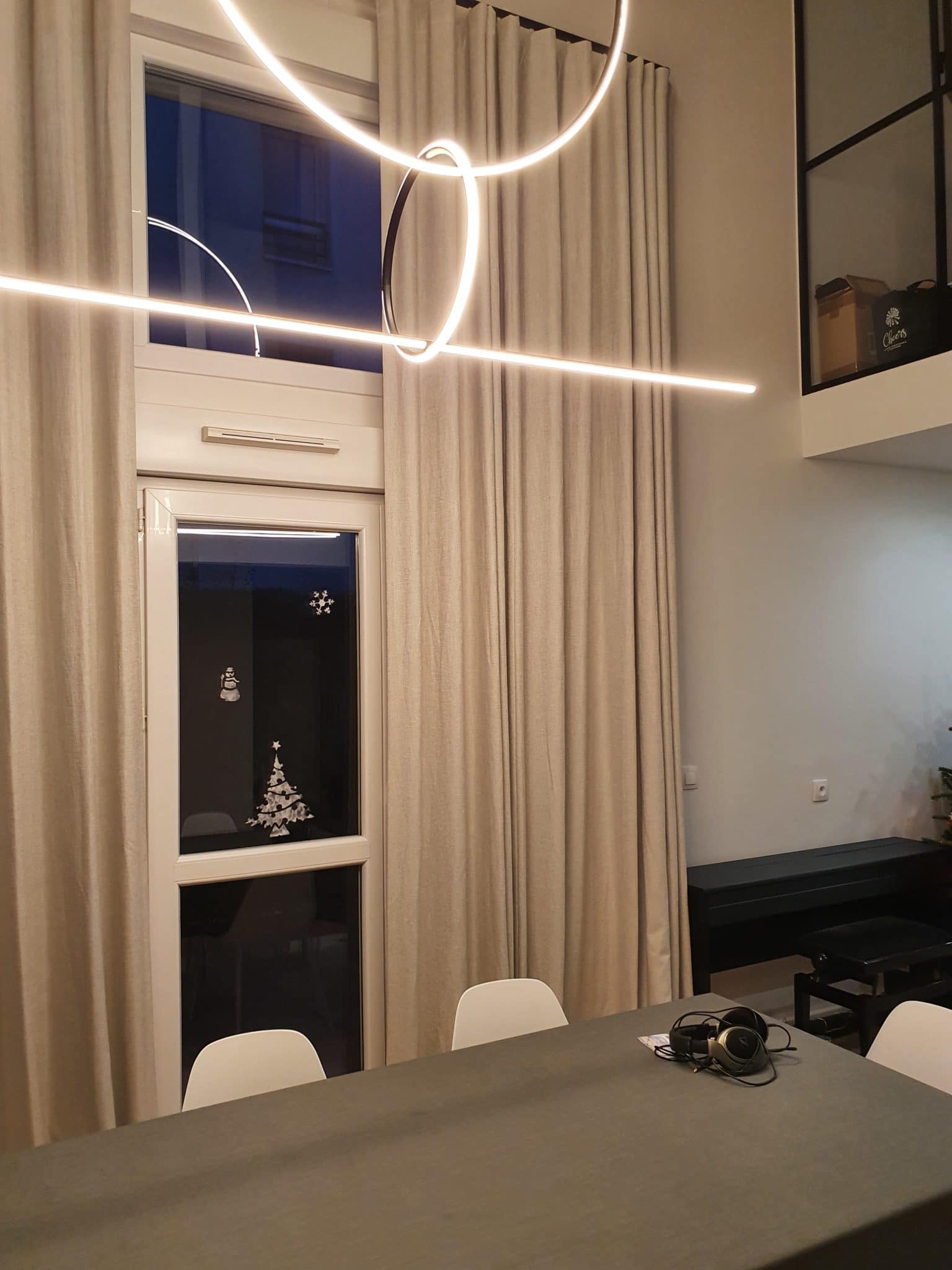 rideaux grande hauteur 400 cm